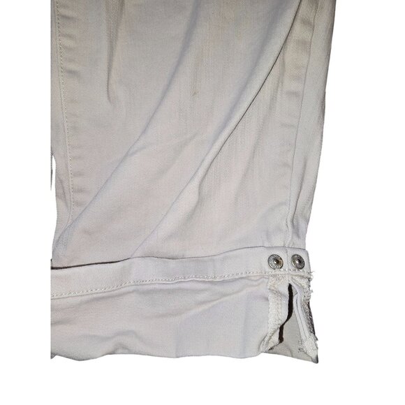 Gloria Vanderbilt Skimmer Capris Slimming Effect Size 9 Missy Cream Jj3670 - Picture 3 of 8